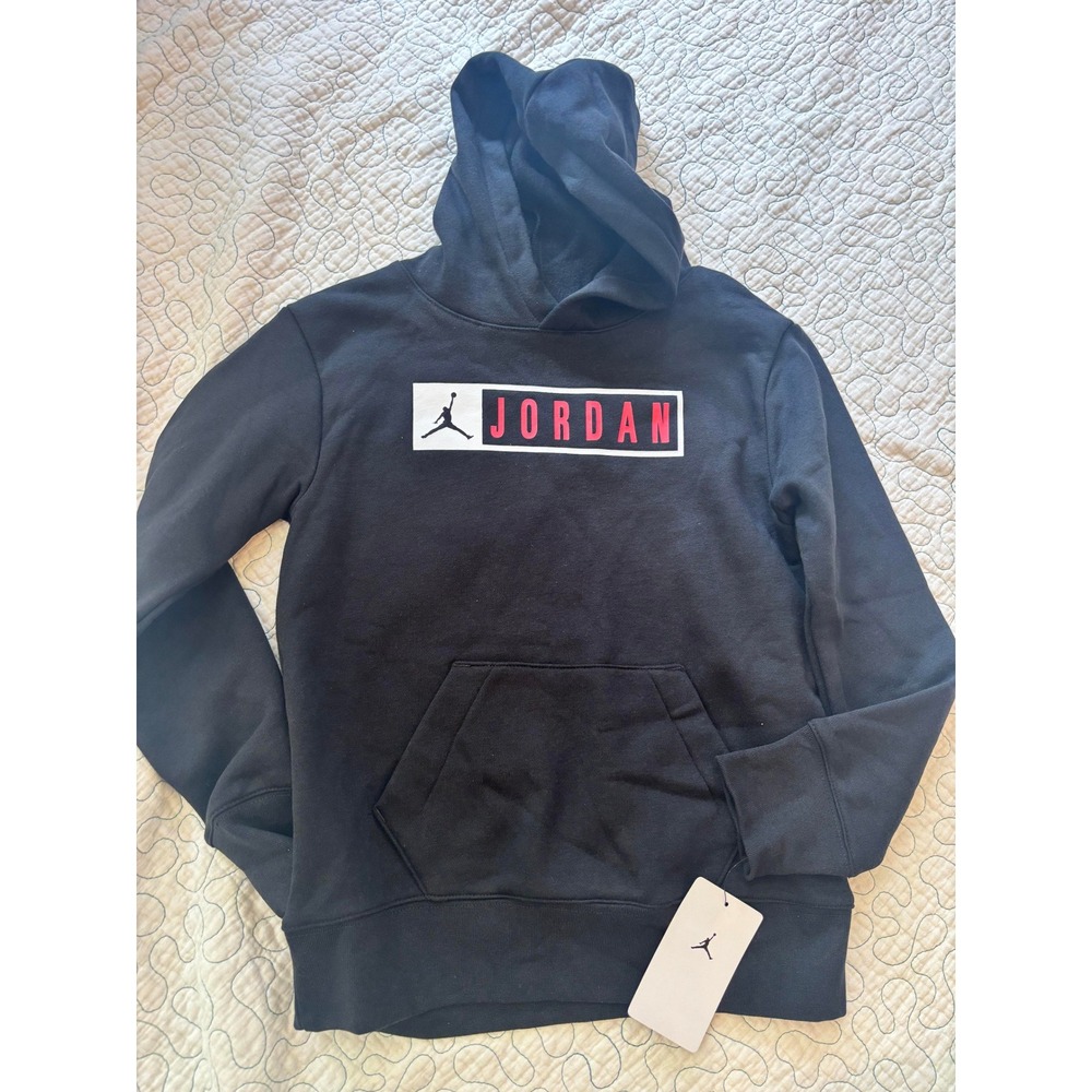 Jordan Boys Black Jumpman Hoodie Sweatshirt‎ Size Small